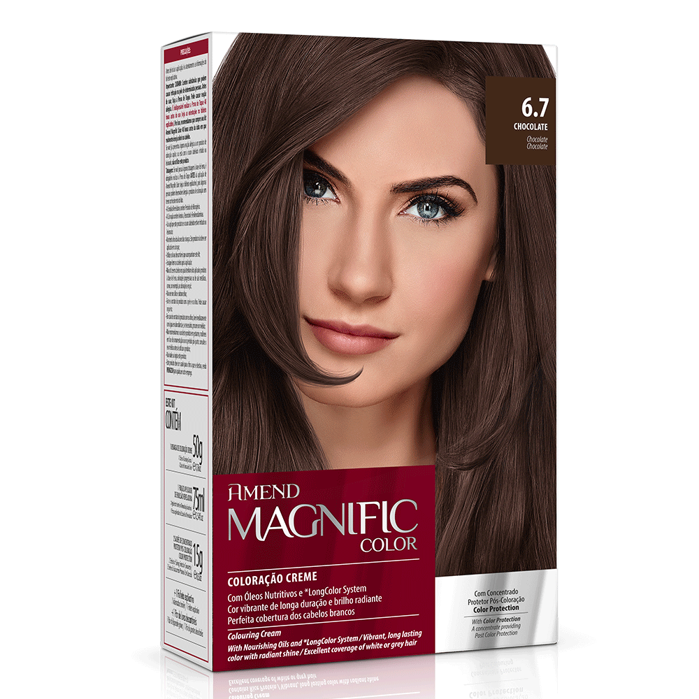 Kit Coloração Amend Magnific Color 6.7 Chocolate